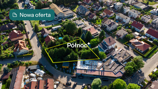 PÓŁNOC NIERUCHOMOŚCI Sprzedam działkę - Elbląg, Klonowa. 