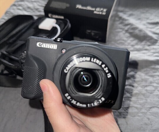 Aparat Canon gx7 mark III Kupowany w marcu mało używany, 