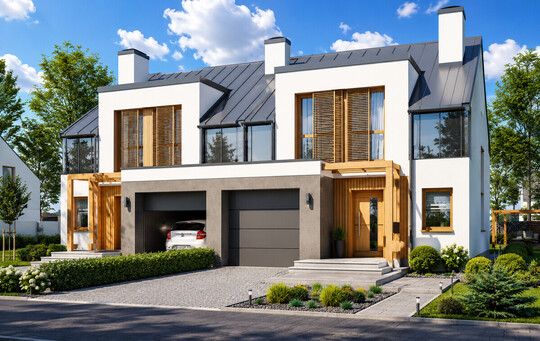 Na sprzedaż dom bliźniak w stanie deweloperskim w Nowinie 
