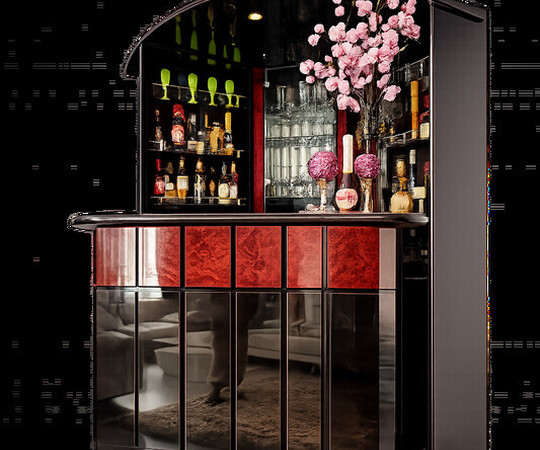 Elegancki barek w stylu Art Deco / glamour &ndash; 