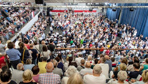 Donald Tusk w Elblągu mówił o porcie