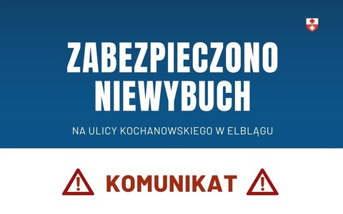 Niewybuch na Kochanowskiego