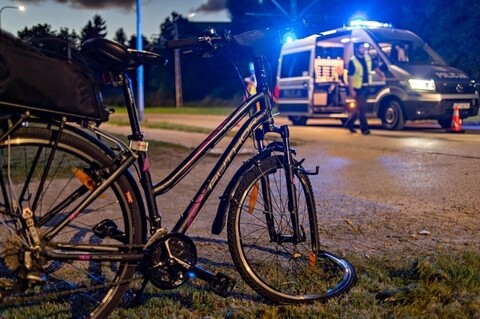 Potrącenie rowerzystki na Marymonckiej
