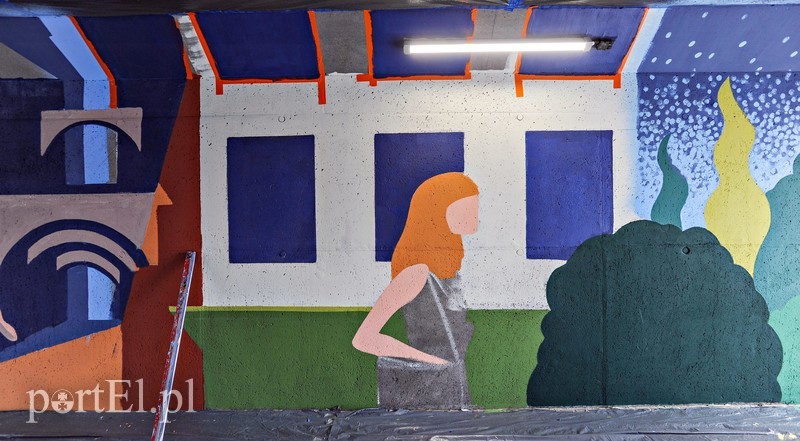 Nowy mural w mieście 
