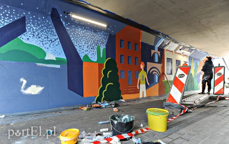 Nowy mural w mieście 