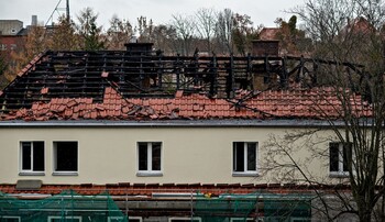 >Po pożarze szpitala