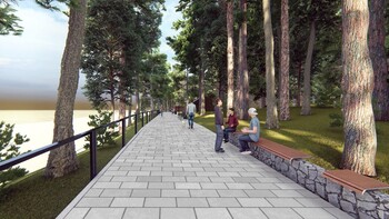 >Tak będą wyglądały odnowione wejścia na plażę w Stegnie