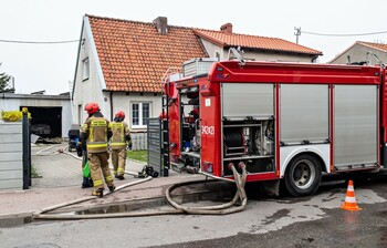 >Pożar garażu na ul. Lubelskiej