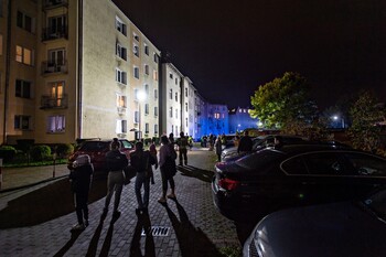 >Pożar na Powstańców Warszawskich
