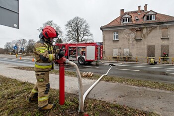 >Pożar w zabytkowej willi