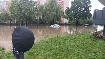 >Kumiela też wylała, zalana ul. Związku Jaszczurczego