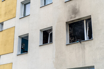 >Pożar przy Kalenkiewicza