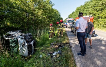 >Wypadek w Jagodnie, droga 503 zablokowana