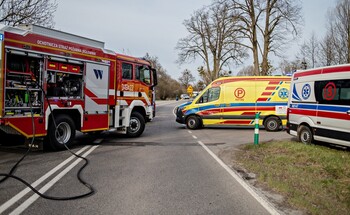 >Wypadek na drodze nr 22