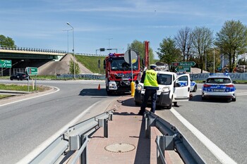 >Potrącenie motocyklisty na Warszawskiej