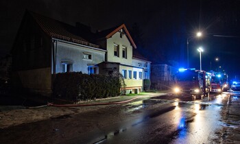 >Pożar przy ul. Grochowskiej