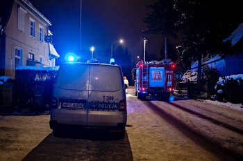 >Pożar mieszkania na Chopina